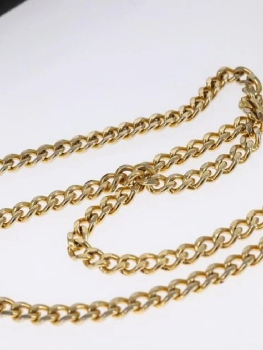 Christian Dior Trotter Canvas Chain Shoulder Bag Black Auth ar13108 - Picture 7 of 15